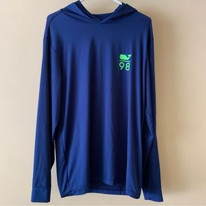 Vineyard Vines Athletic Dry Fit Navy Blue Long Sleeve T-shirt